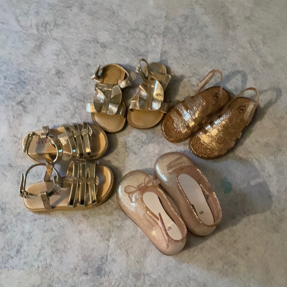 Toddler sandal and rain boot bundle